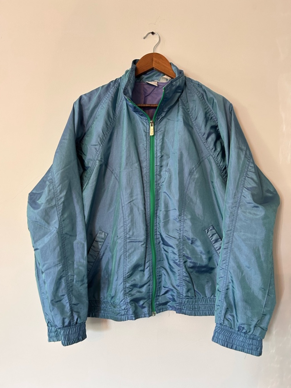 Vintage‎ 80s 90s Nike Windbreaker Retro Track Jacket Iridescent